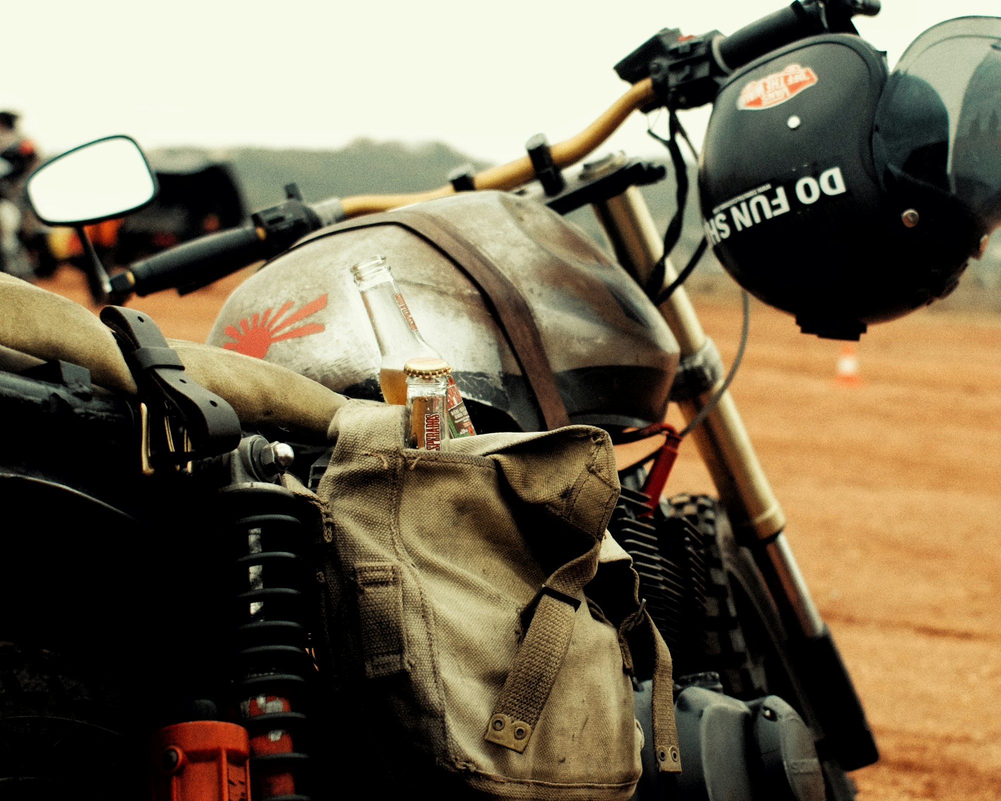 How I added a GPS unit to my motorcycle, using a spatula